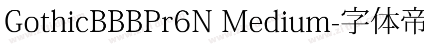GothicBBBPr6N Medium字体转换